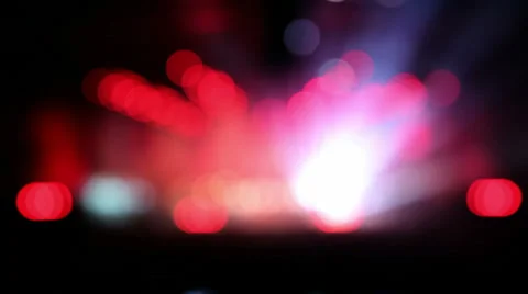 Blurry lights at a concert (#1: red, pink, white) Stock Footage 25148448