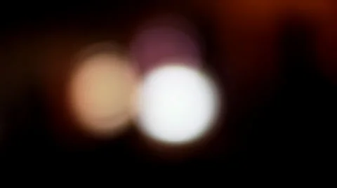 Blurry lights. People passing by. Stock Footage 37325077