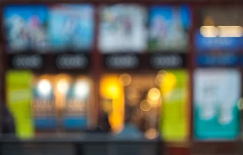 Blurry mall showcase. Stock Photos
