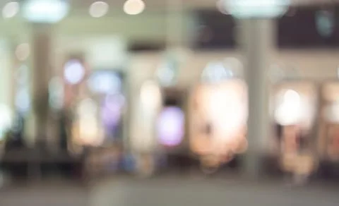 Blurry mall showcase. Stock-Fotos