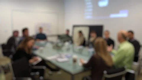 Blurry meeting Video stock 106351889