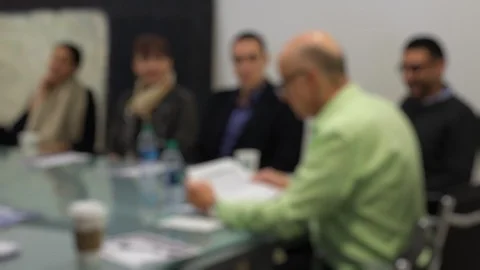 Blurry meeting Stock Footage 106352119