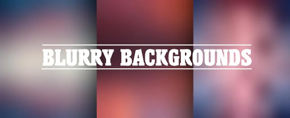 Blurry mesh backgrounds, vector illustrations Stock-Illustration