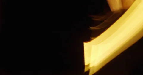 The blurry motion of the streak light fast moving lines on the black back. Stock Footage 166731830