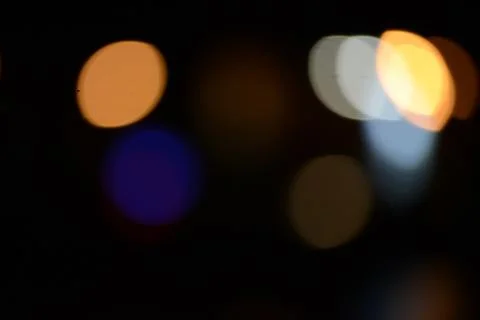 Blurry multicolor light from the lamp. Stock Photos