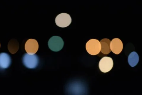 Blurry multicolor light from the lamp Stock Photos