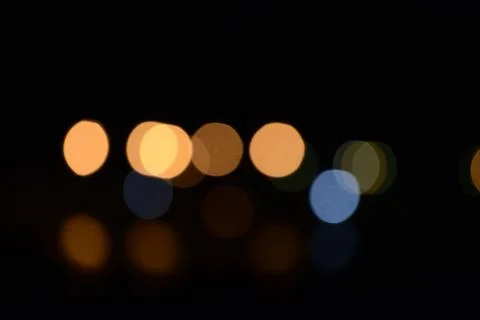 Blurry multicolor light from the lamp Stock Photos