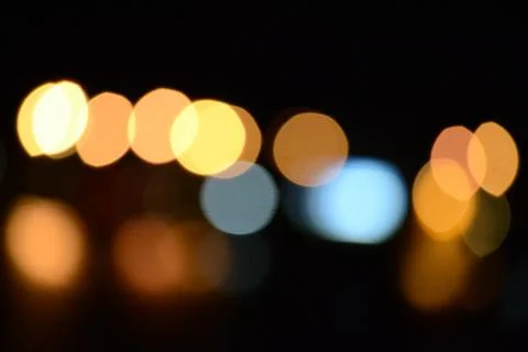 Blurry multicolor light from the lamp Stock Photos