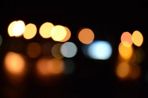 Blurry multicolor light from the lamp Stock Photos