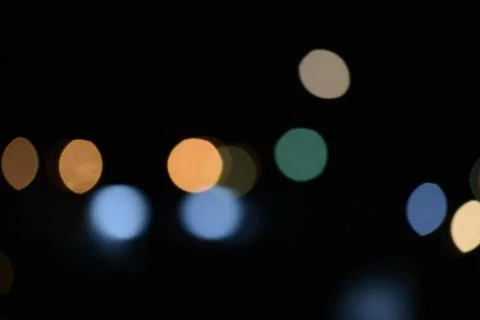 Blurry multicolor light from the lamp Stock Photos