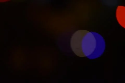Blurry multicolor light from the lamp Stock Photos