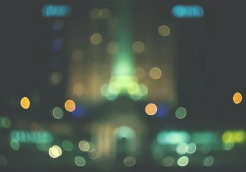 Blurry night lights. Stock Photos