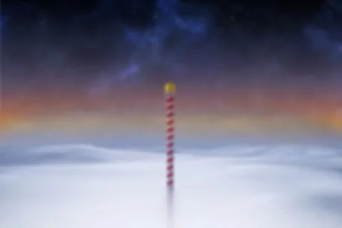 Blurry north pole landscape Stock Illustration