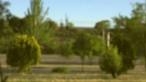 Blurry out of focus landscape view Stock-Footage 335377891