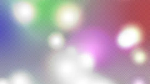 Blurry particles floating amid colorful lights Stock Footage 340242435