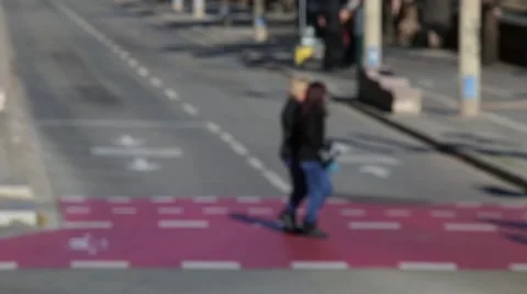 Blurry pedestrians. Stock Footage 57686325