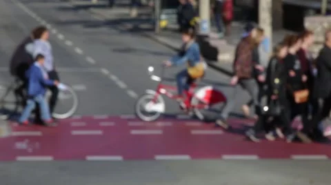 Blurry pedestrians. Time Lapse Stock Footage 57686311