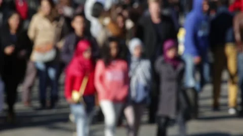 Blurry pedestrians.Time Lapse Stock Footage 57686541