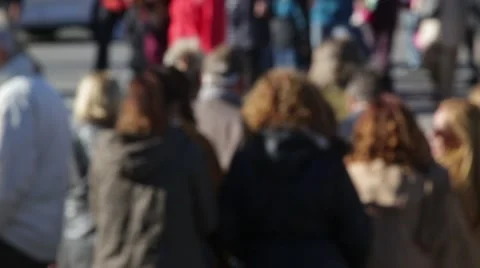 Blurry pedestrians.Time Lapse Stock Footage 57686567
