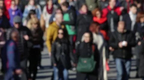 Blurry pedestrians.Time Lapse Stock Footage 57686689