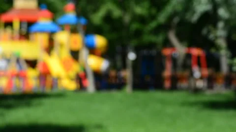 Blurry playground background Stock Footage 131497026