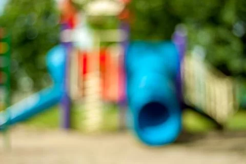 Blurry playground background Stock Photos
