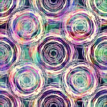 Blurry rainbow glitch artistic dot texture background. Irregular bleeding Stock Illustration