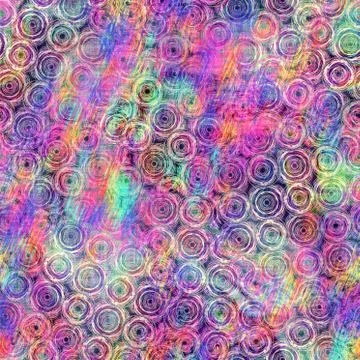 Blurry rainbow glitch artistic dot texture background. Irregular bleeding Stock Illustration