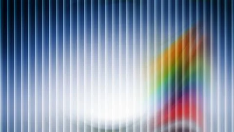 Blurry rainbow light through vertical blinds Иллюстрация