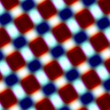 Blurry red blue rectangles isolated on white. Modern blur effects. Soft pattern. Stock Illustration