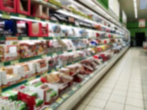 Blurry refrigerator Stock-Fotos