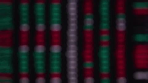 Blurry Scrolling Data Analytics Stock Footage 208801112