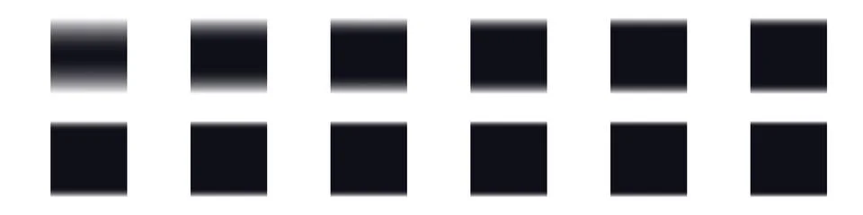 Blurry shape elements squares. Soft blob and fluid graphic designs within a g 스톡 일러스트