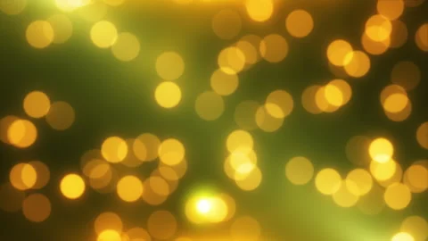 Blurry slow-moving yellow lights in yellow rays Stock Footage 254017152