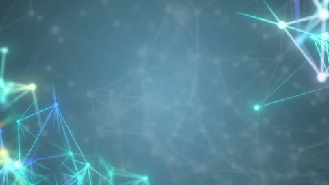 Blurry spots in the connectors in the corners.Triangles, dots and lines are Stock Footage 102397705