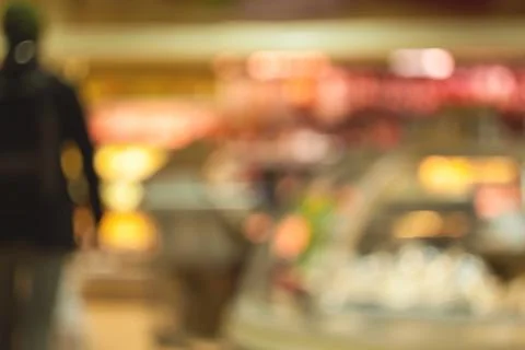 Blurry store inside Stock Photos