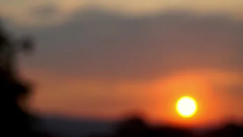 The blurry sunset Stock Footage 251509003