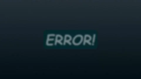 Blurry Teal Rectangular Box with White Text " EROR!" on Dark Textured Backg.. Stock Footage 330347940