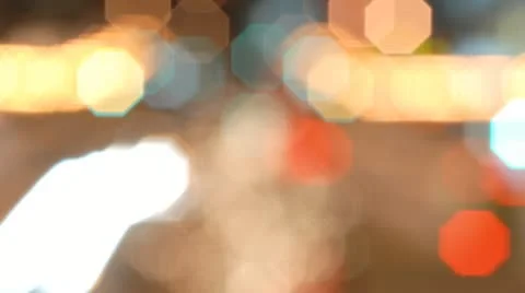 Blurry traffic lights time-lapse Stock Footage 12320163