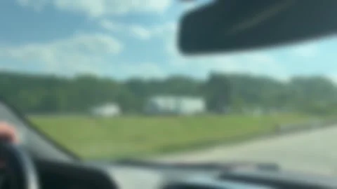 Blurry Traffic Stalled on a Highway or interstate Stock Footage 336504734