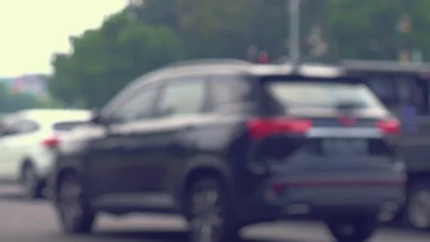 Blurry traffic video Stock Footage 291267190