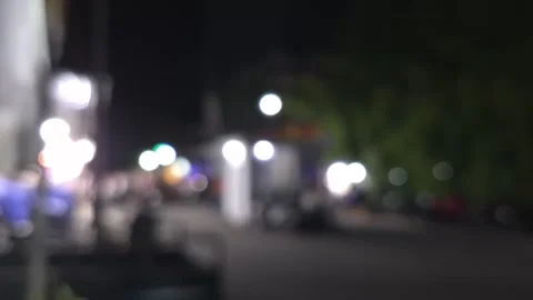 Blurry video of traffic at night Stock Footage 310762618
