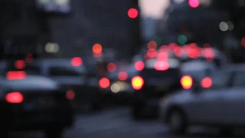 Blurry view of city traffic Stock-Footage 272181591