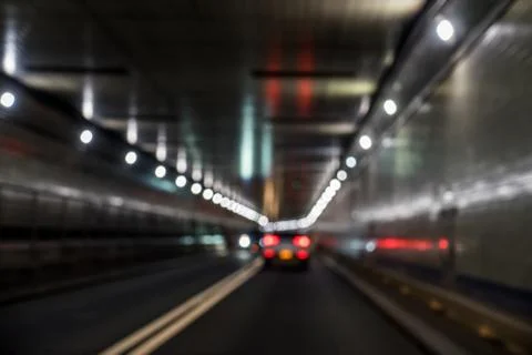 Blurry view of Tunnel Stock Photos