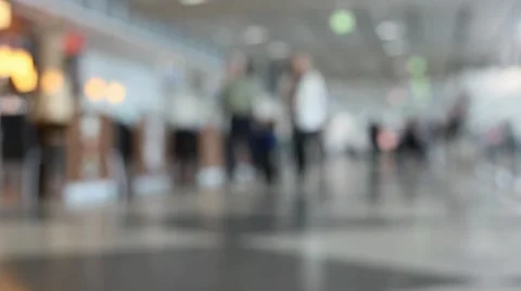 Blurry walking people Stock Footage 7310263
