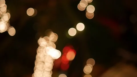 Blurry xmas lights Stock Footage 131328770