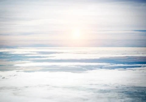 The blury light design background of sky background with smoky waving cloud,i 写真素材