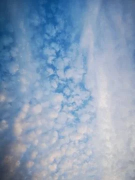 Bluse sky and white clouds Stock Photos