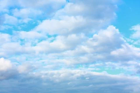 Bluse sky with white clouds Stock Photos