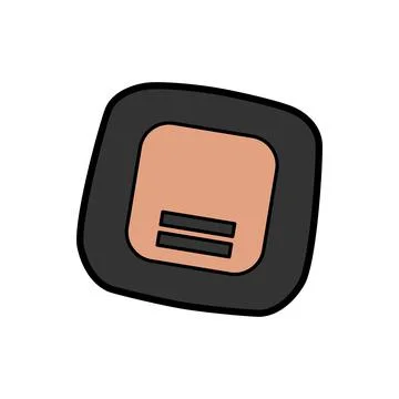 Blush for face, makeup vector illustration Stock Illustration